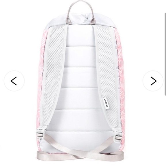 VOORAY Stride Cinch Backpack Pink Gray Lightweight Backpack Bag - Picture 3 of 15